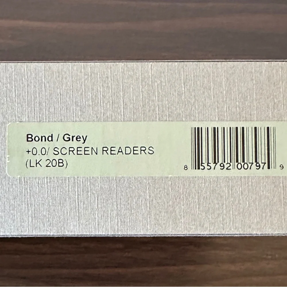 LOOK Optics | Gray Blue Light Screen Glasses - Picture 2 of 3